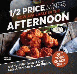 Applebee's Offers 1/2 Price Late Night Appetizers! - frugallydelish.com