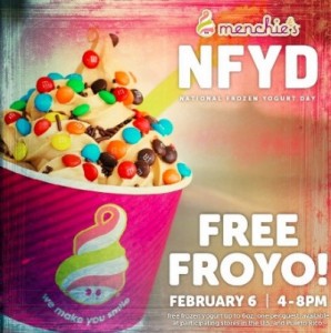 Menchies Froyo day