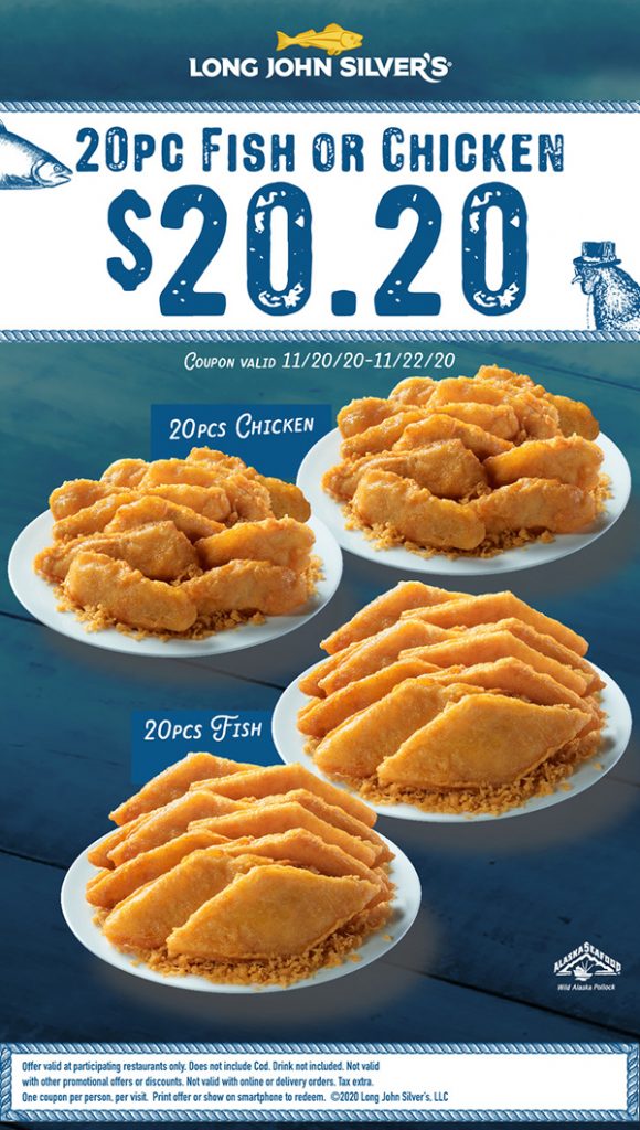 Long John Silver's Coupons Printable The Opportunity To Save Is Not.